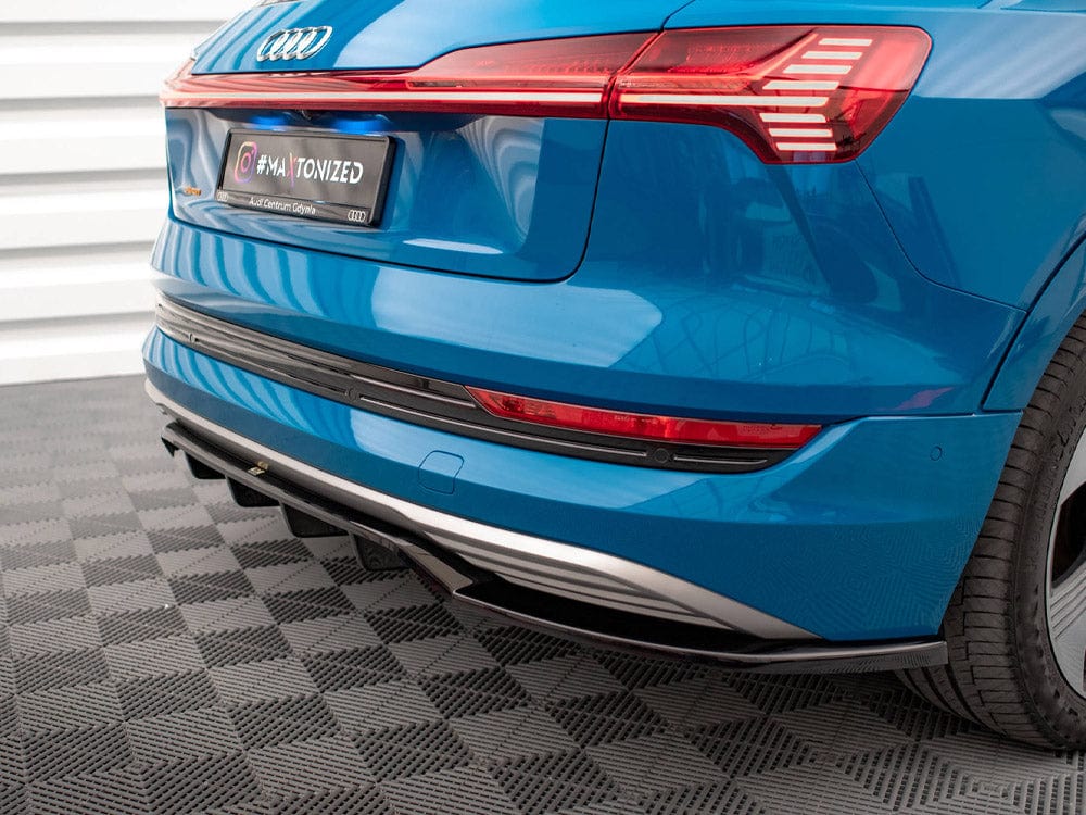 Maxton Design Central Rear Splitter (Vertical Bars) Audi e-Tron Maxton Design SR