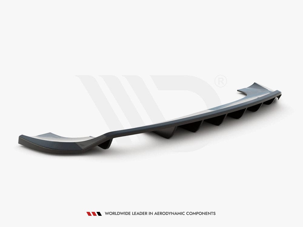 Maxton Design Central Rear Splitter (Vertical Bars) Audi Q3 8U Facelift 2014-2018 Maxton Design SR