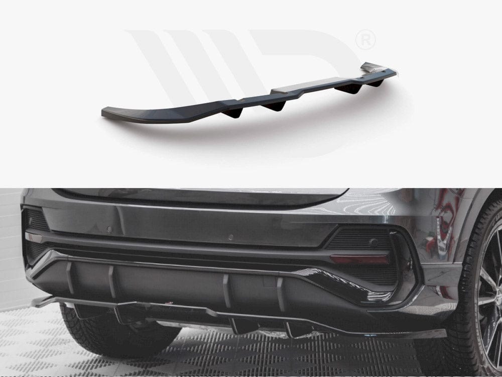 Maxton Design Central Rear Splitter (Vertical Bars) Audi Q3 Sportback S-Line Maxton Design SR