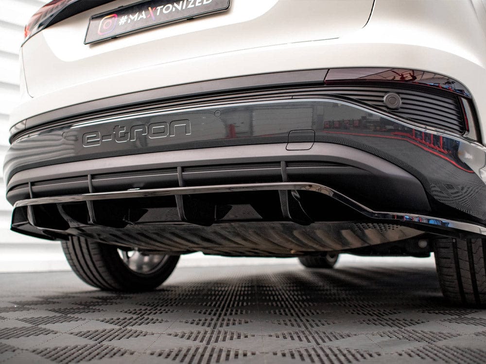 Maxton Design Central Rear Splitter (Vertical Bars) Audi Q4 e-Tron Sportback Mk1 Maxton Design SR