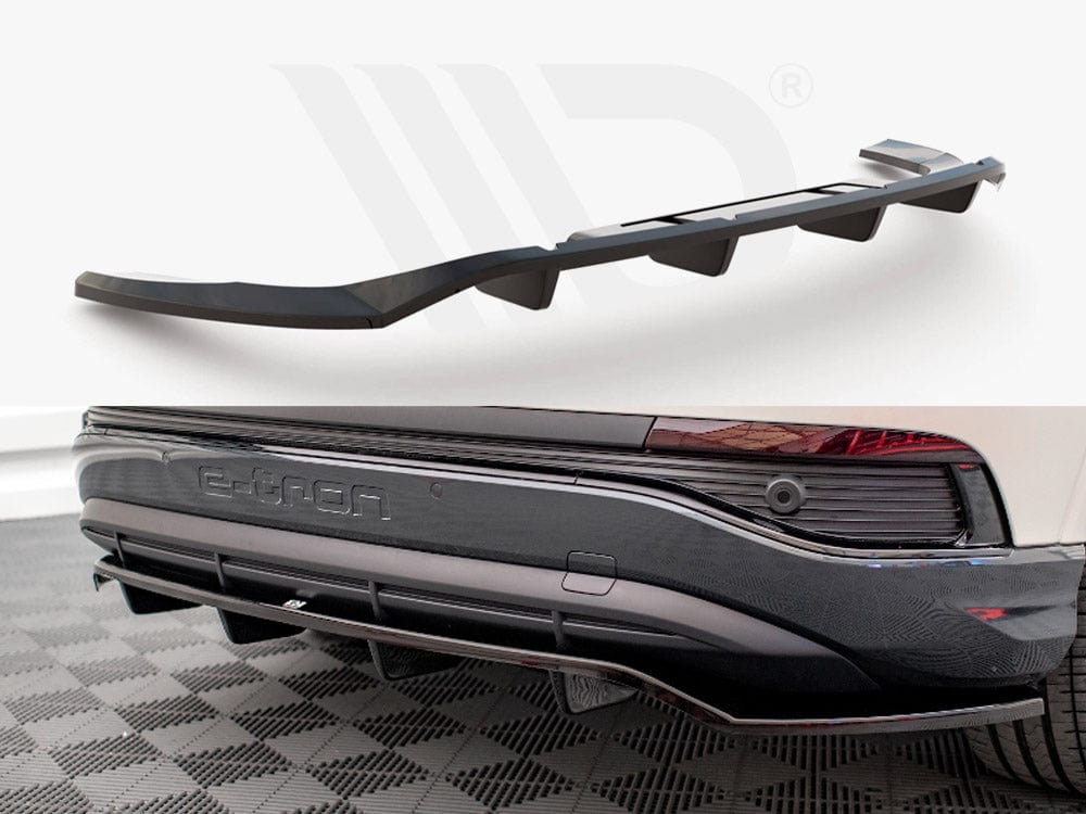 Maxton Design Central Rear Splitter (Vertical Bars) Audi Q4 e-Tron Sportback Mk1 Maxton Design SR