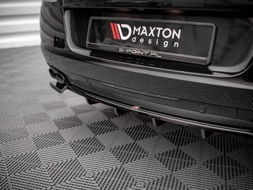Maxton Design Central Rear Splitter (Vertical Bars) Bentley Continental GT V8 S Mk2 2014-2016 Maxton Design SR