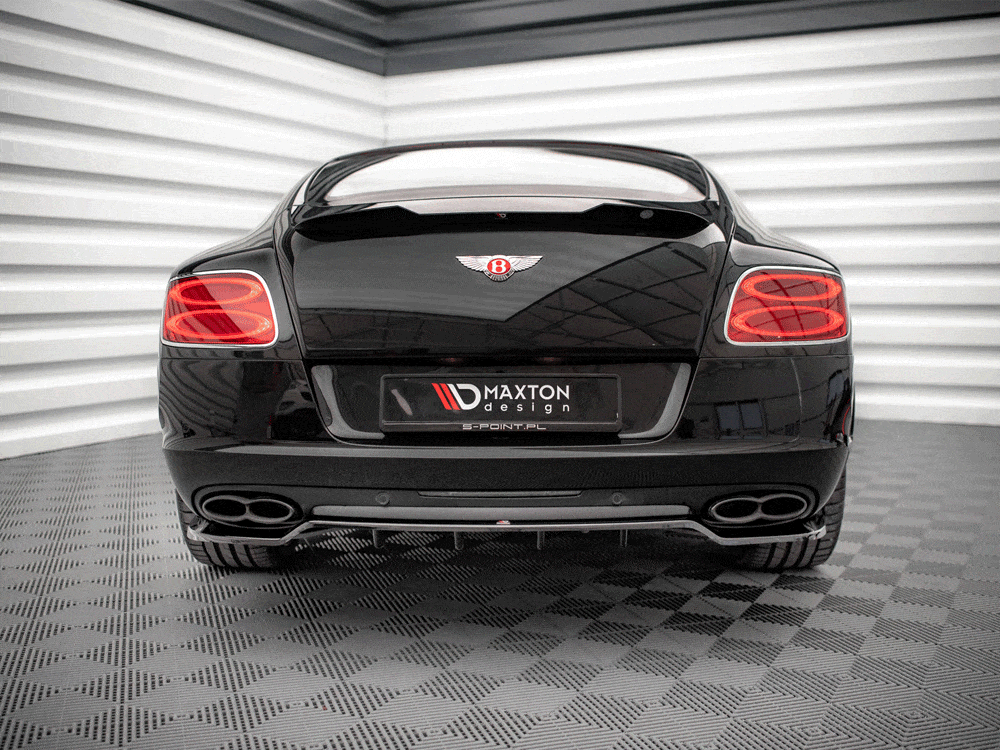 Maxton Design Central Rear Splitter (Vertical Bars) Bentley Continental GT V8 S Mk2 2014-2016 Maxton Design SR