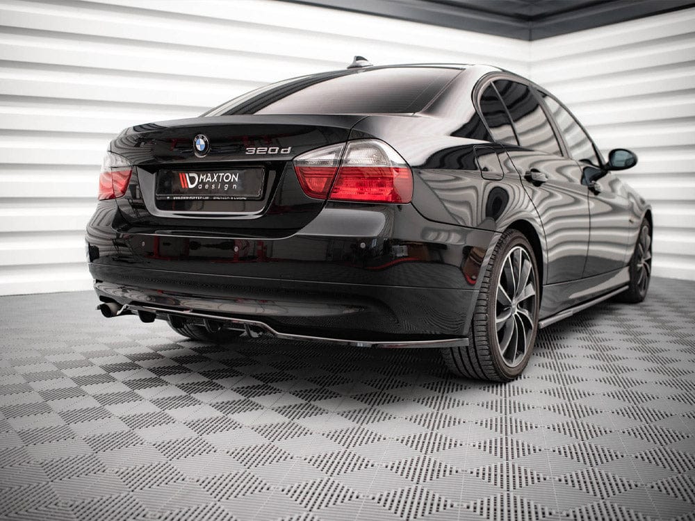 Maxton Design Central Rear Splitter (Vertical Bars) BMW 3 Sedan E90 2004-2008 Maxton Design SR
