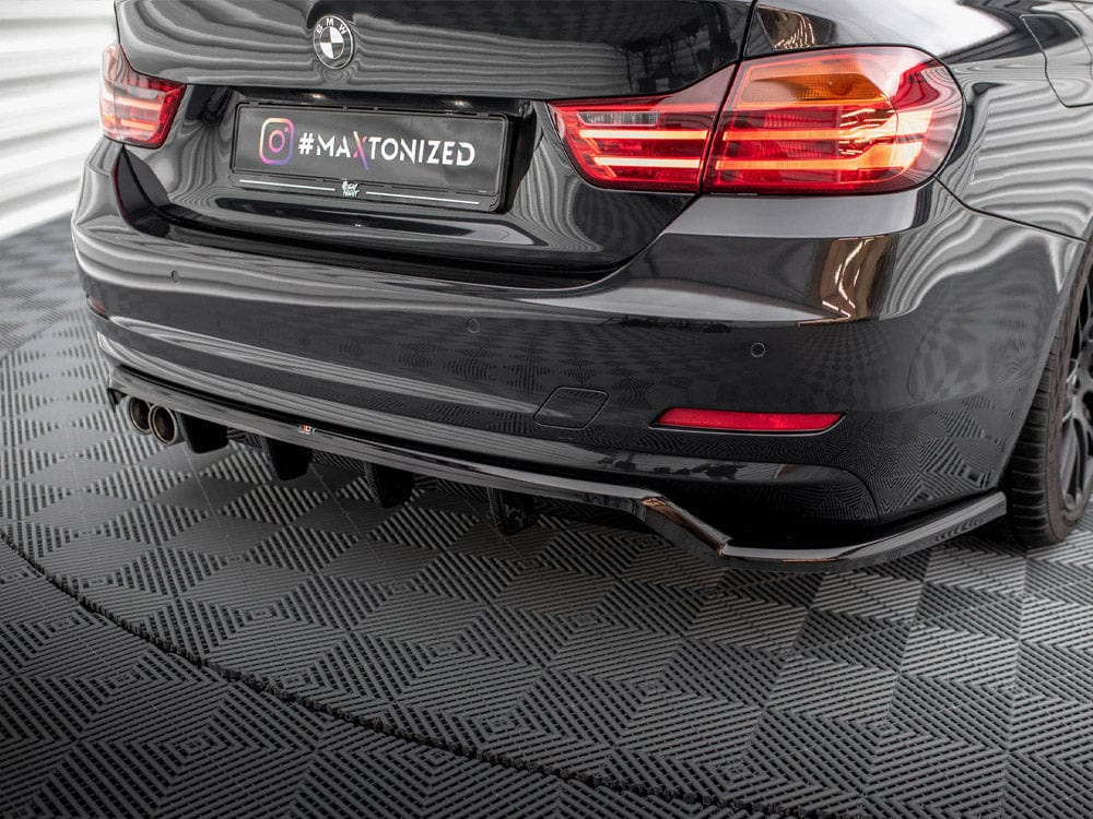Maxton Design Central Rear Splitter (Vertical Bars) BMW 4 Gran Coupe F36 Maxton Design SR