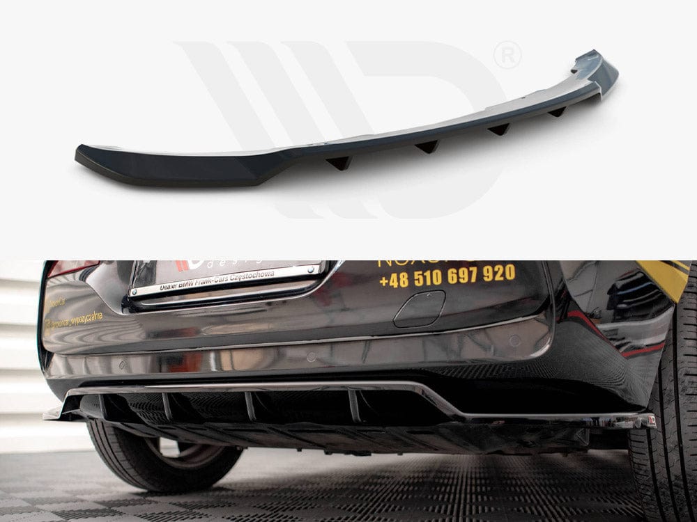 Maxton Design Central Rear Splitter (Vertical Bars) BMW I3 Mk1 Facelift 2017-2022 Maxton Design SR