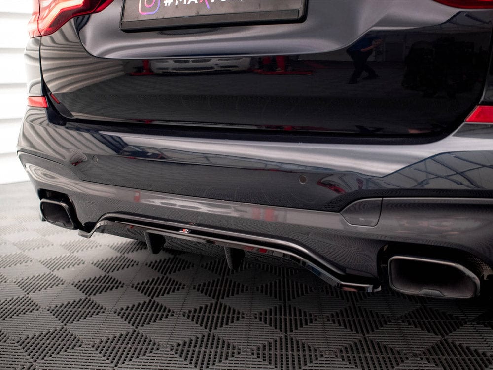Maxton Design Central Rear Splitter (Vertical Bars) BMW X3 M40i / M40d G01 Maxton Design SR