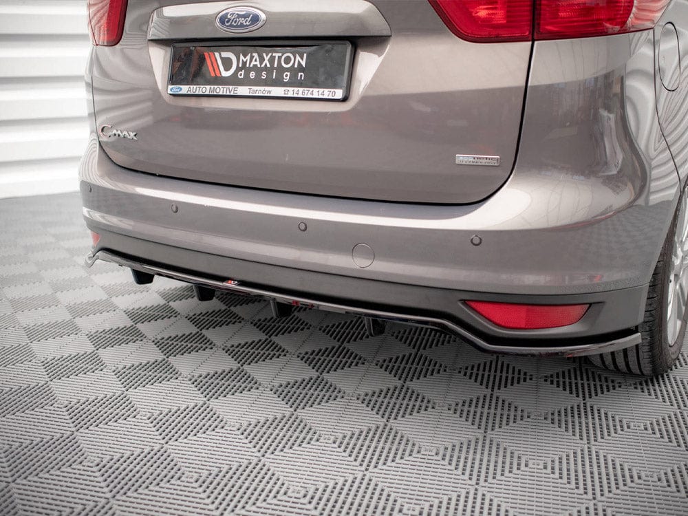 Maxton Design Central Rear Splitter (Vertical Bars) Ford C-Max Mk2 2010-2014 Maxton Design SR
