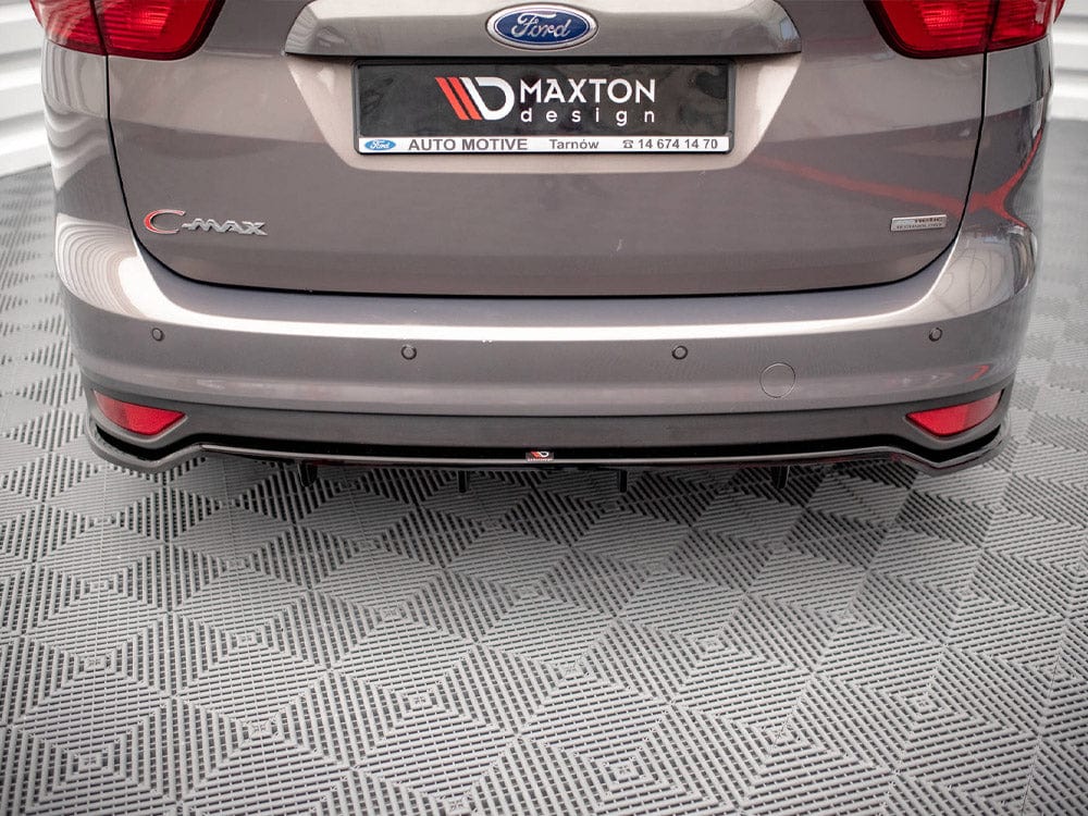 Maxton Design Central Rear Splitter (Vertical Bars) Ford C-Max Mk2 2010-2014 Maxton Design SR