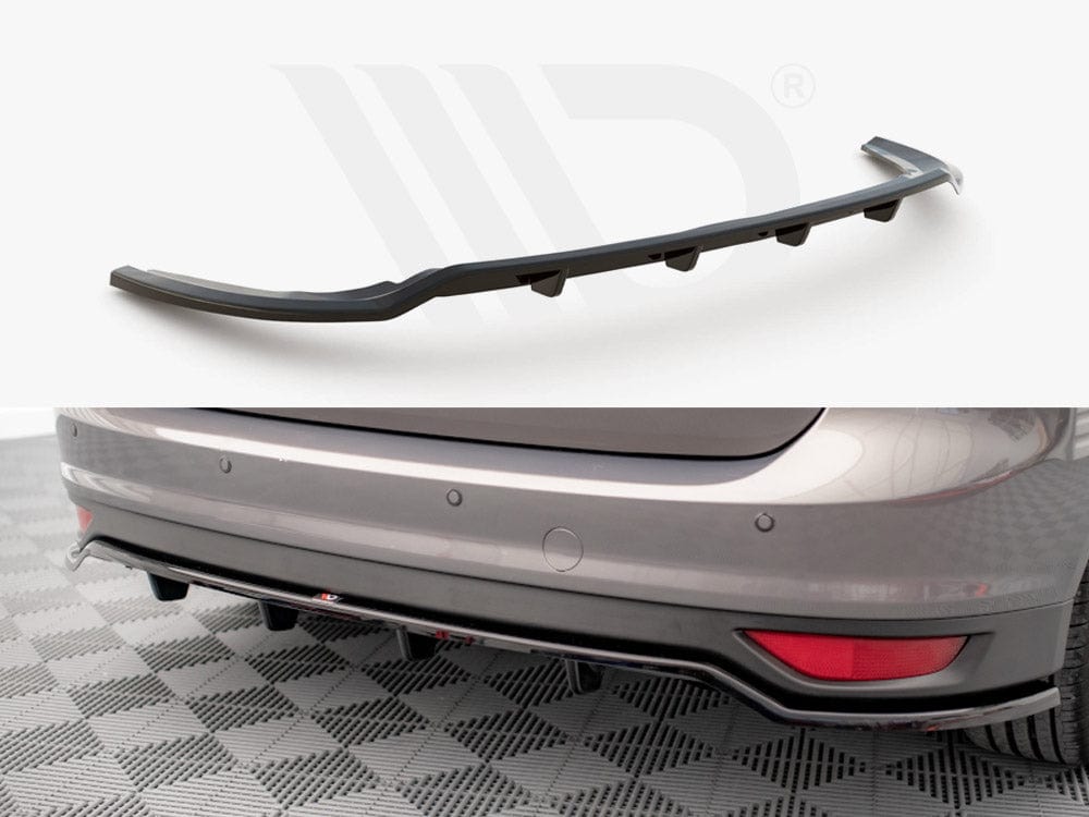 Maxton Design Central Rear Splitter (Vertical Bars) Ford C-Max Mk2 2010-2014 Maxton Design SR