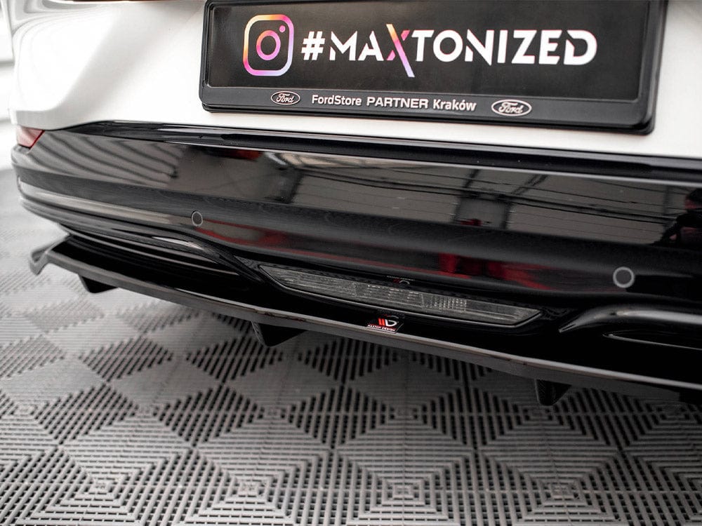 Maxton Design Central Rear Splitter (Vertical Bars) Ford Mustang Mach-e Mk1 Maxton Design SR