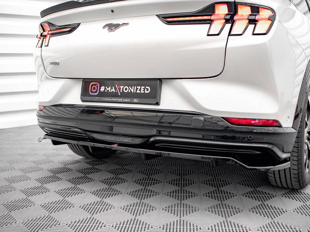 Maxton Design Central Rear Splitter (Vertical Bars) Ford Mustang Mach-e Mk1 Maxton Design SR