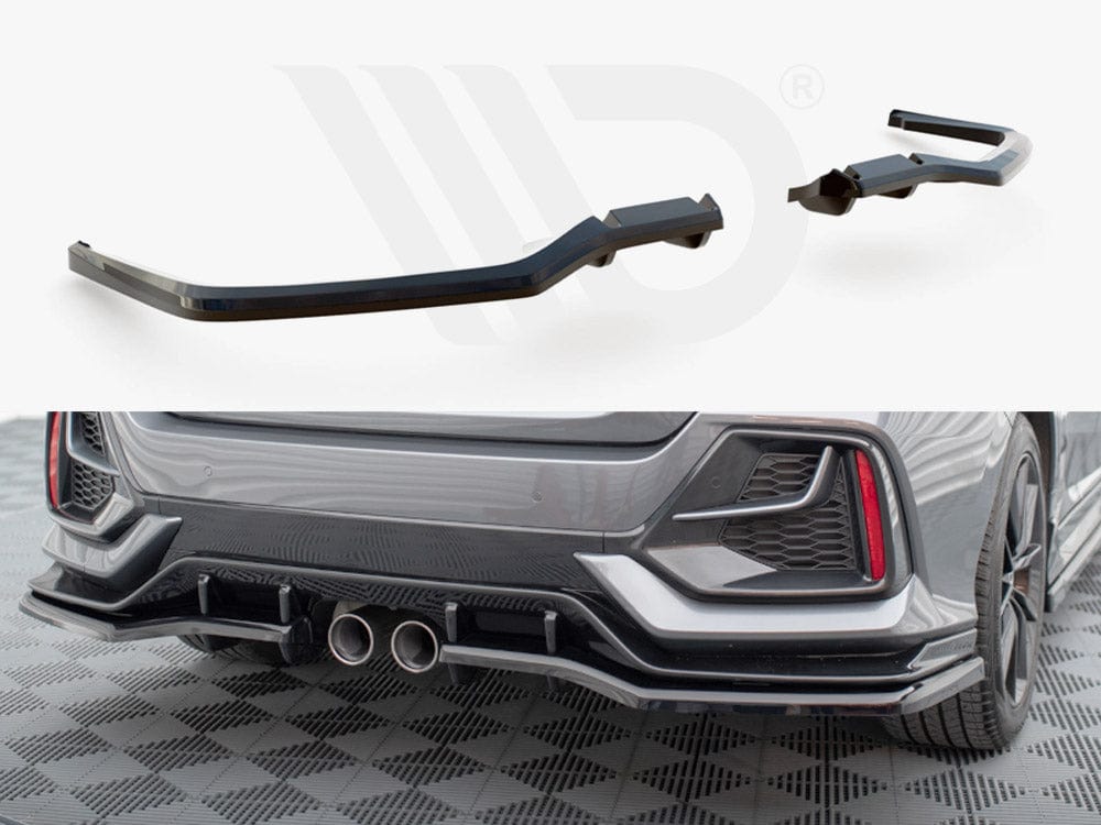 Maxton Design Central Rear Splitter (Vertical Bars) Honda Civic Sport Mk 10 Maxton Design SR