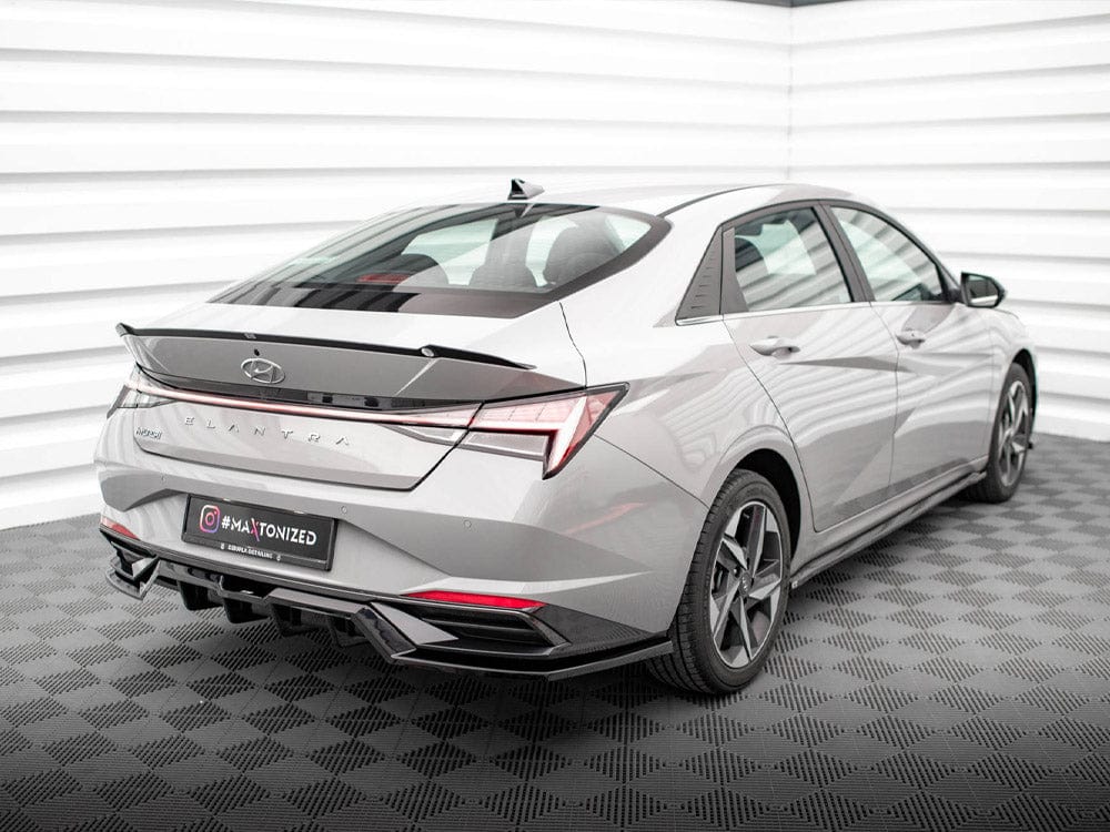 Maxton Design Central Rear Splitter (Vertical Bars) Hyundai Elantra Mk7 Maxton Design SR