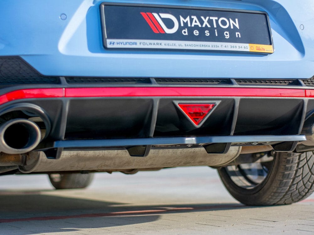 Maxton Design Central Rear Splitter (Vertical Bars) Hyundai I30 Mk3 N Fastback Maxton Design SR