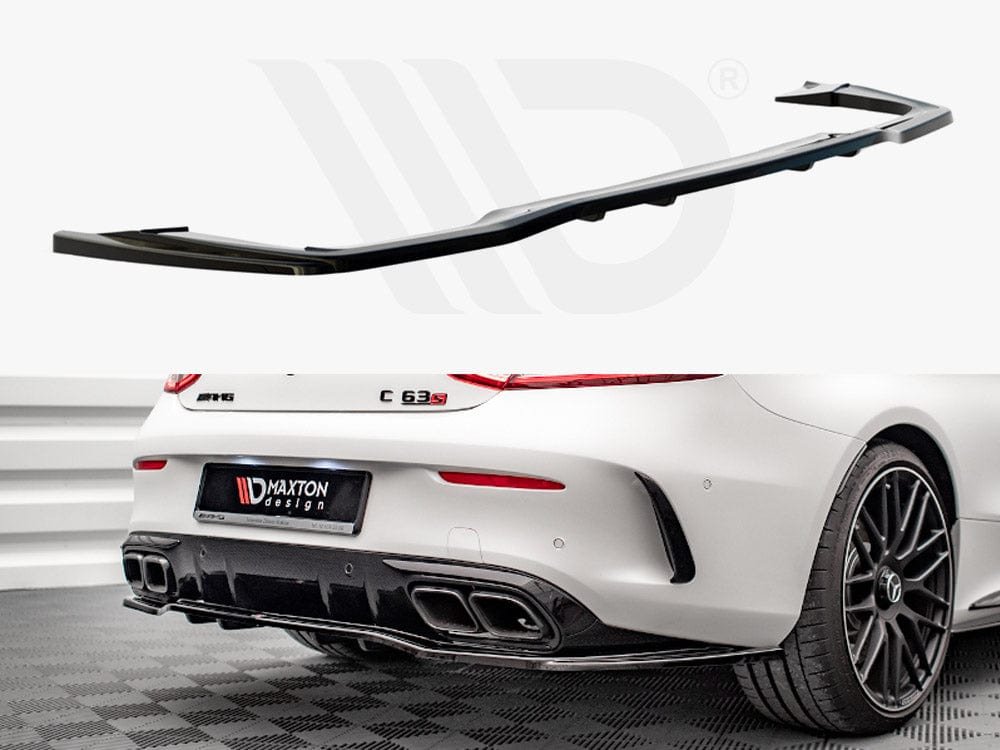 Maxton Design Central Rear Splitter (Vertical Bars) Mercedes-AMG C 63AMG Coupe AMG Aero Pack C205 Facelift Maxton Design SR
