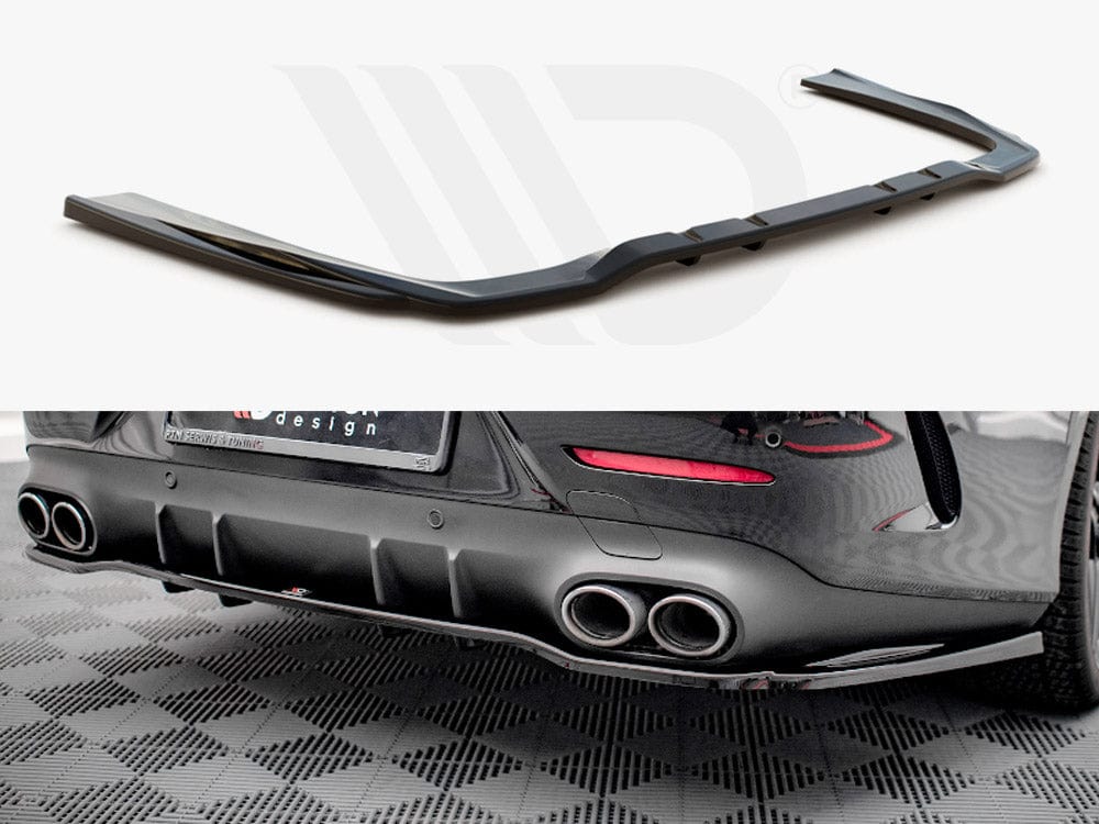Maxton Design Central Rear Splitter (Vertical Bars) Mercedes AMG CLS 53 C257 Maxton Design SR