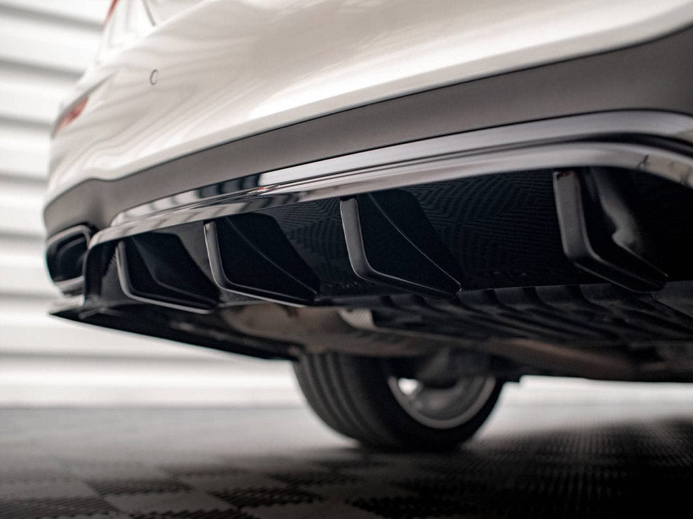 Maxton Design Central Rear Splitter (Vertical Bars) Mercedes E AMG Line W213 Facelift Maxton Design SR