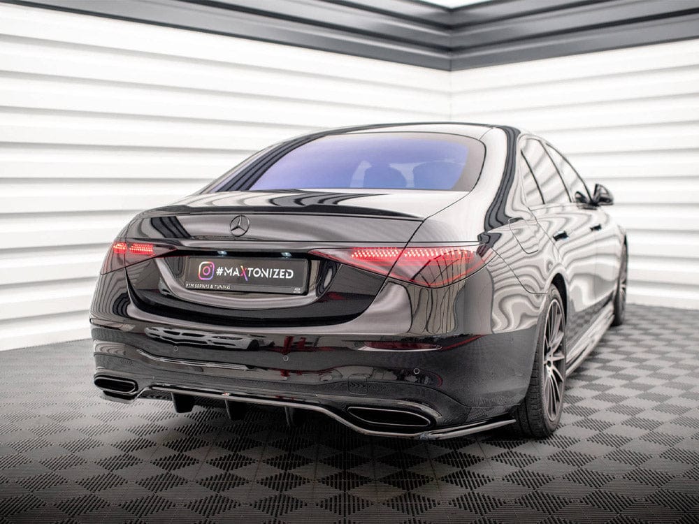 Maxton Design Central Rear Splitter (Vertical Bars) Mercedes S AMG-Line W223 Maxton Design SR
