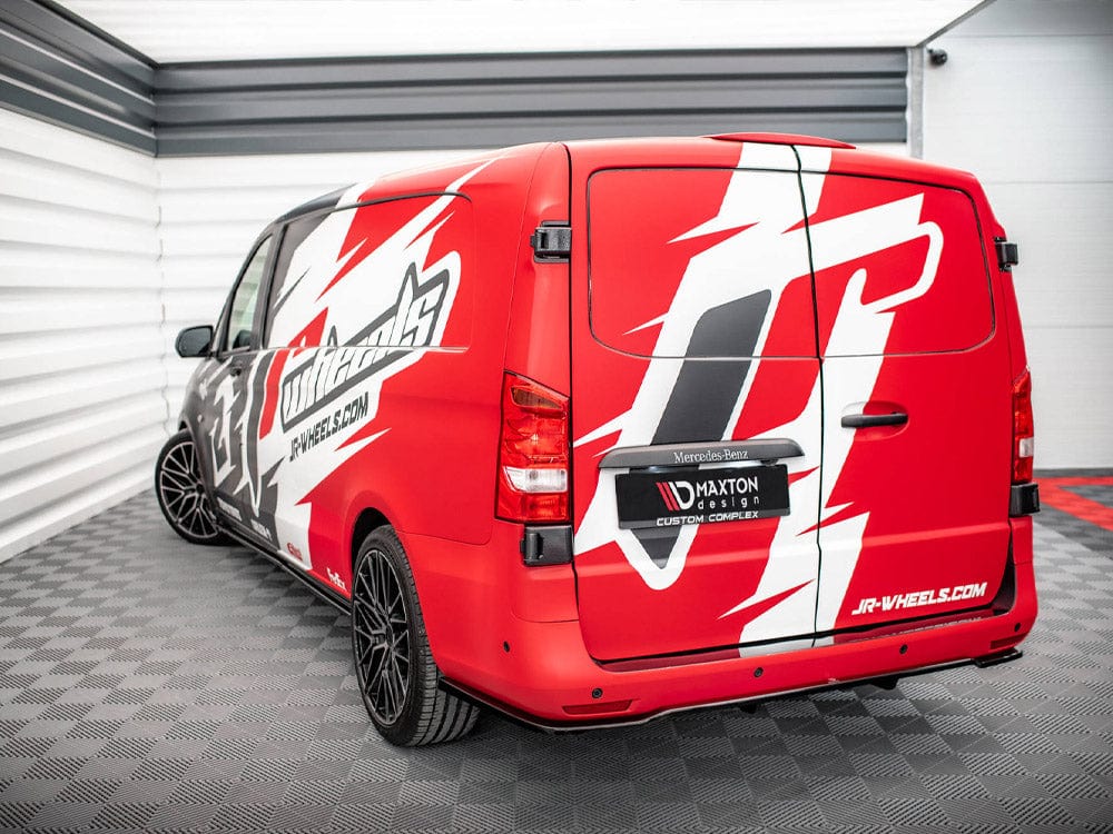 Maxton Design Central Rear Splitter (Vertical Bars) Mercedes VITO W447 Facelift Maxton Design SR