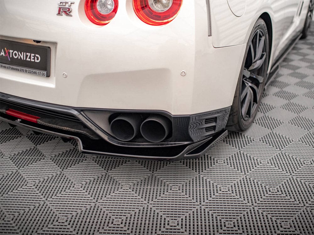 Maxton Design Central Rear Splitter (Vertical Bars) Nissan GTR R35 Facelift Maxton Design SR