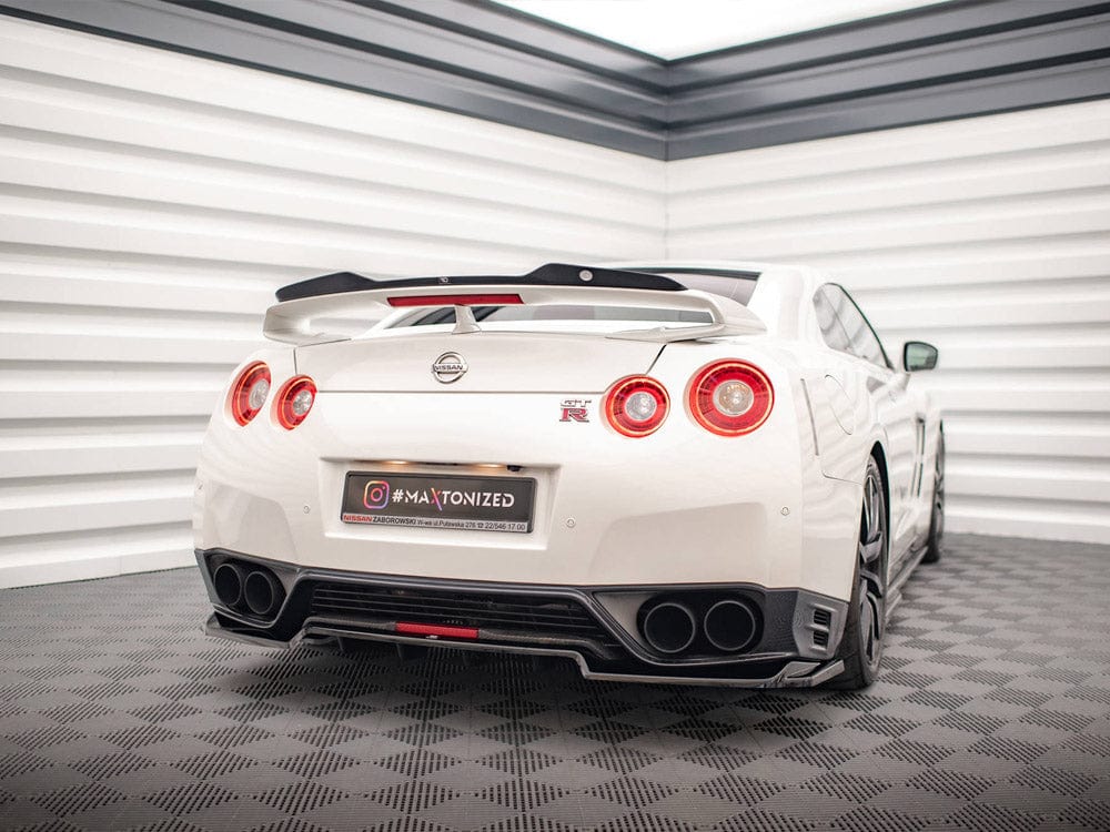 Maxton Design Central Rear Splitter (Vertical Bars) Nissan GTR R35 Facelift Maxton Design SR