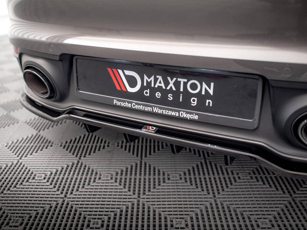 Maxton Design Central Rear Splitter (Vertical Bars) Porsche 911 Carrera 4S 992 2019- Maxton Design SR