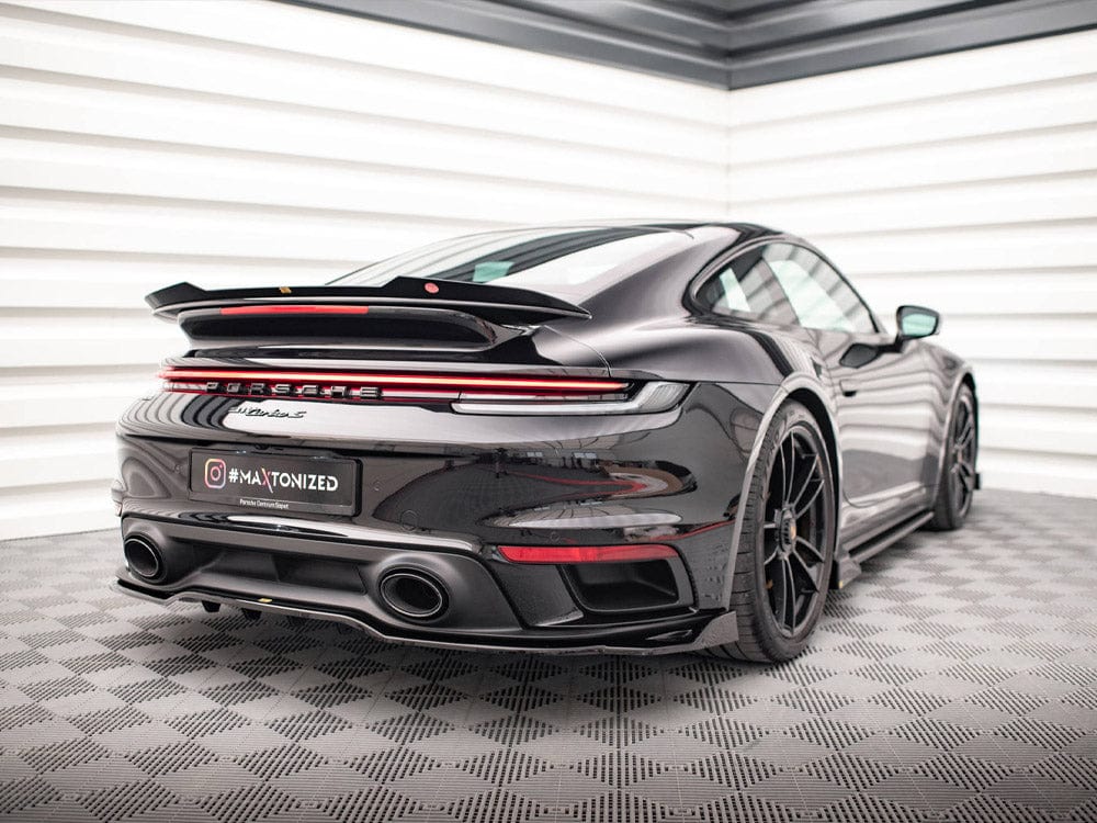 Maxton Design Central Rear Splitter (Vertical Bars) Porsche 911 Turbo S 992 Maxton Design SR