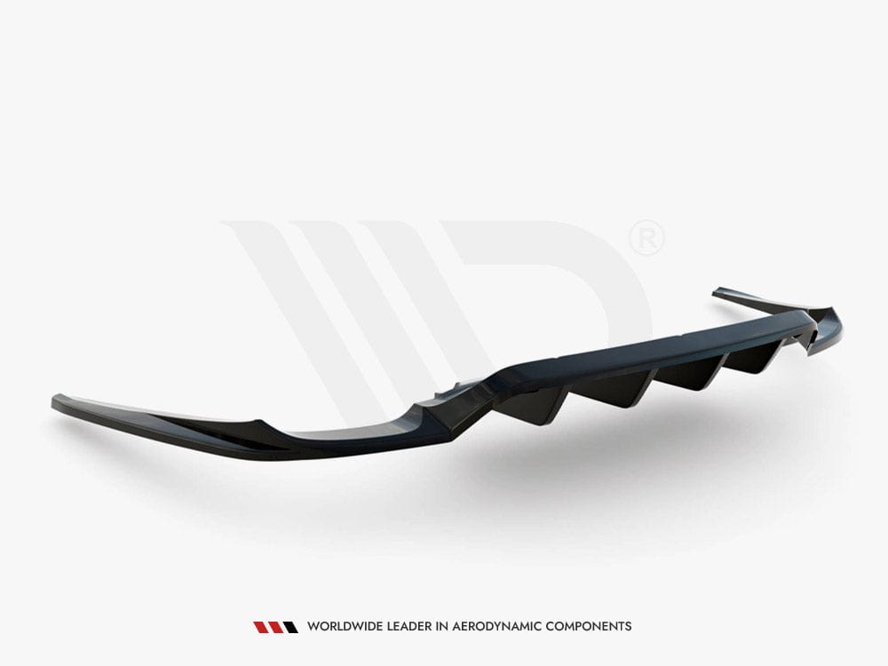 Maxton Design Central Rear Splitter (Vertical Bars) Porsche Panamera Turbo 970 Maxton Design SR