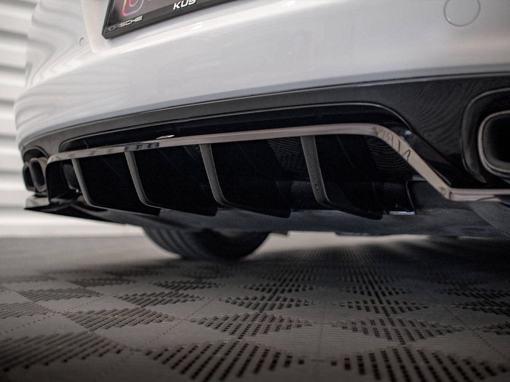 Maxton Design Central Rear Splitter (Vertical Bars) Porsche Panamera Turbo 970 Maxton Design SR