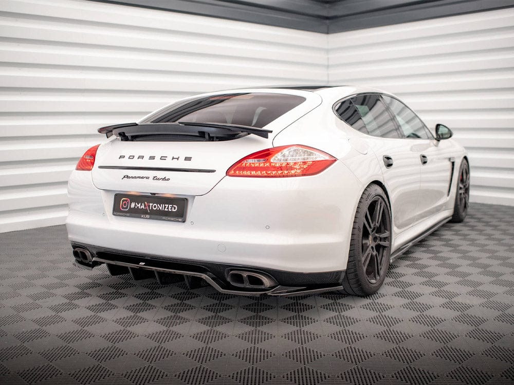 Maxton Design Central Rear Splitter (Vertical Bars) Porsche Panamera Turbo 970 Maxton Design SR