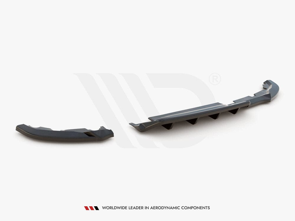 Maxton Design Central Rear Splitter (Vertical Bars) Renault CLIO Mk5 2019- Maxton Design SR