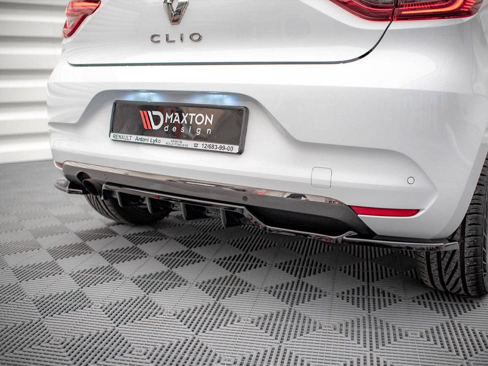 Maxton Design Central Rear Splitter (Vertical Bars) Renault CLIO Mk5 2019- Maxton Design SR