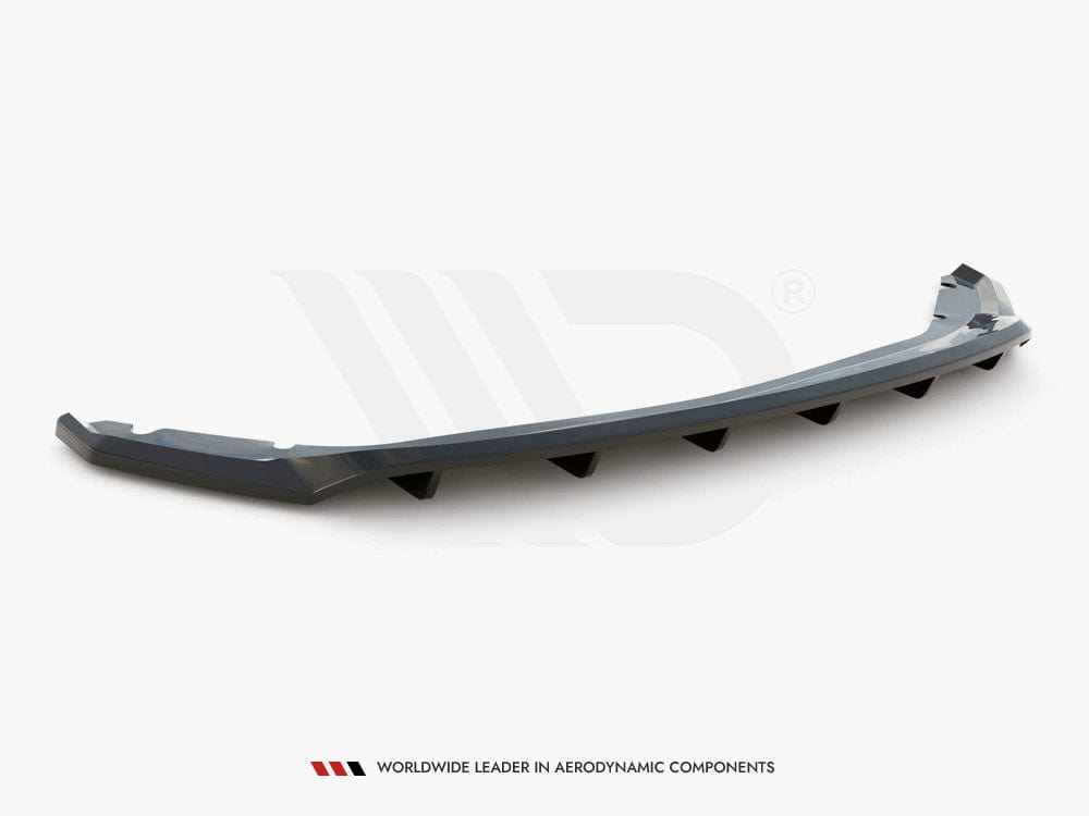 Maxton Design Central Rear Splitter (Vertical Bars) Seat Leon Hatchback MK3 2012-2016 Maxton Design SR