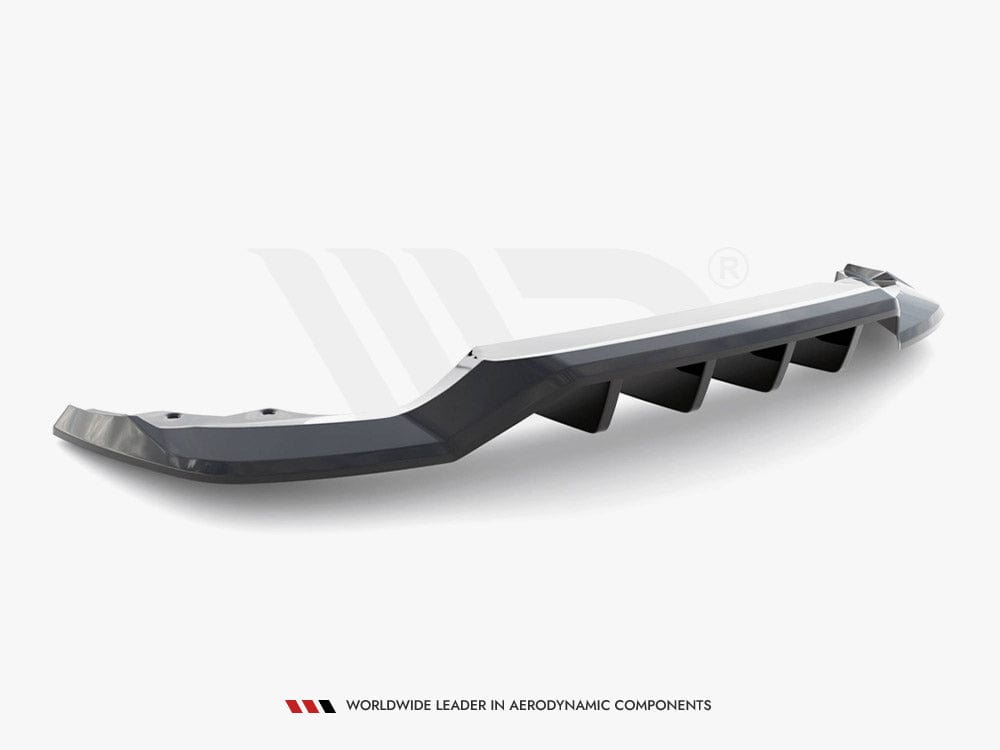 Maxton Design Central Rear Splitter (Vertical Bars) Skoda Karoq Sportline Mk1 Facelift Maxton Design SR