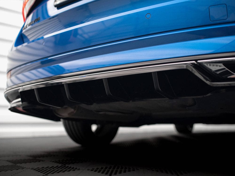 Maxton Design Central Rear Splitter (Vertical Bars) Skoda Octavia Sportline Mk4 Maxton Design SR