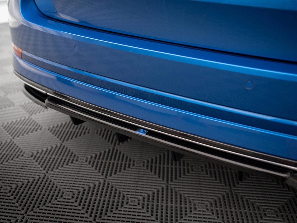 Maxton Design Central Rear Splitter (Vertical Bars) Skoda Octavia Sportline Mk4 Maxton Design SR