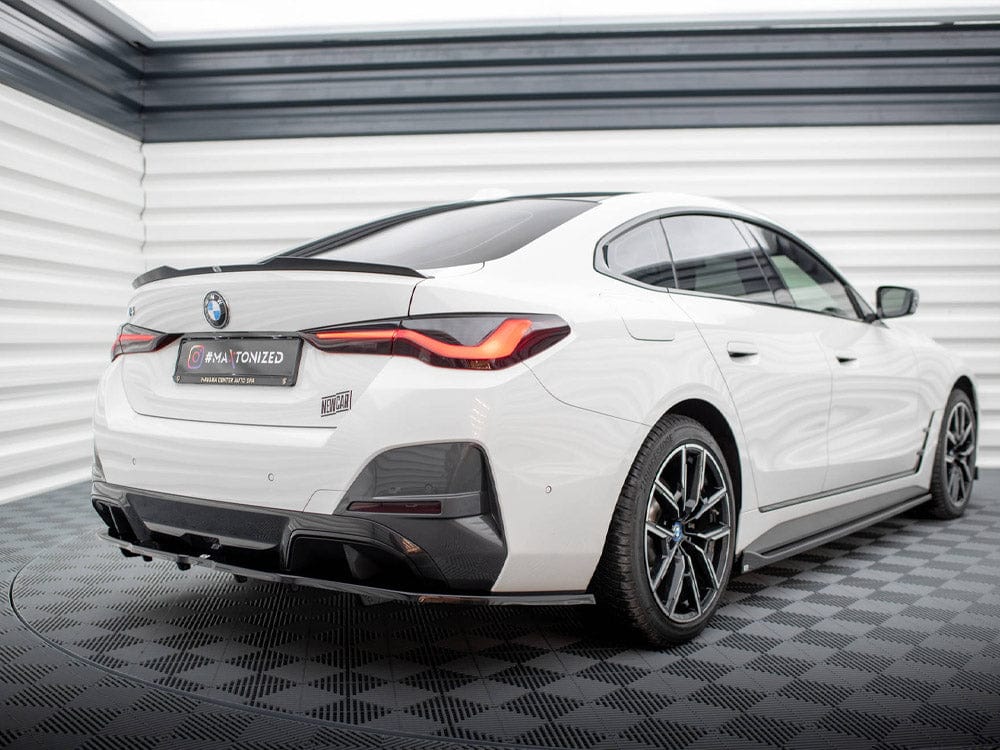 Maxton Design Central Rear Splitter (Vertical Bars) V.1 BMW i4 M-Pack G26 Maxton Design SR