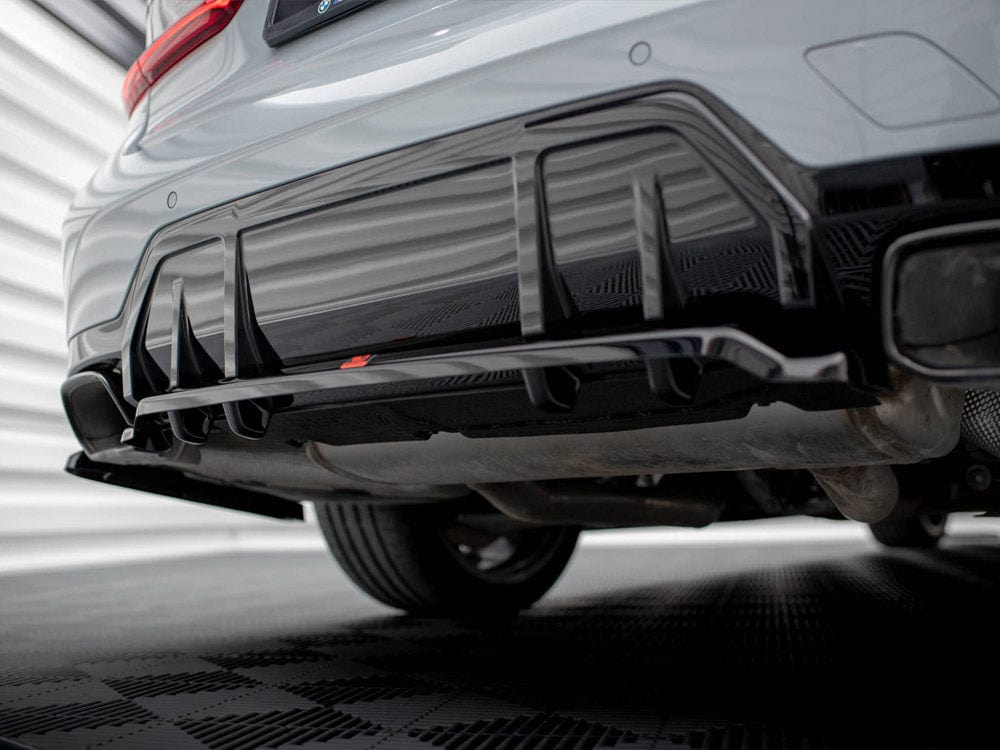 Maxton Design Central Rear Splitter (Vertical Bars) V.1 BMW M340i G20 / G21 Facelift Maxton Design SR