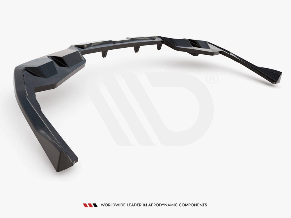 Maxton Design Central Rear Splitter (Vertical Bars) V.2 BMW i4 M-Pack G26 Maxton Design SR