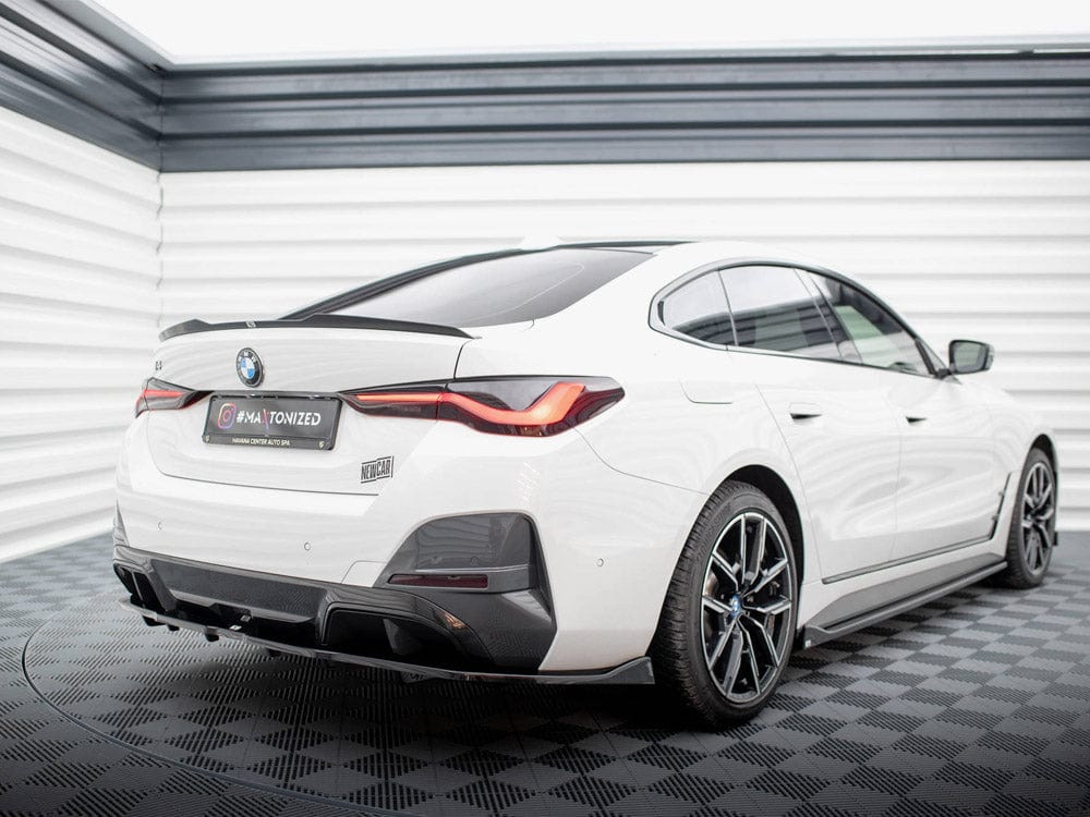 Maxton Design Central Rear Splitter (Vertical Bars) V.2 BMW i4 M-Pack G26 Maxton Design SR