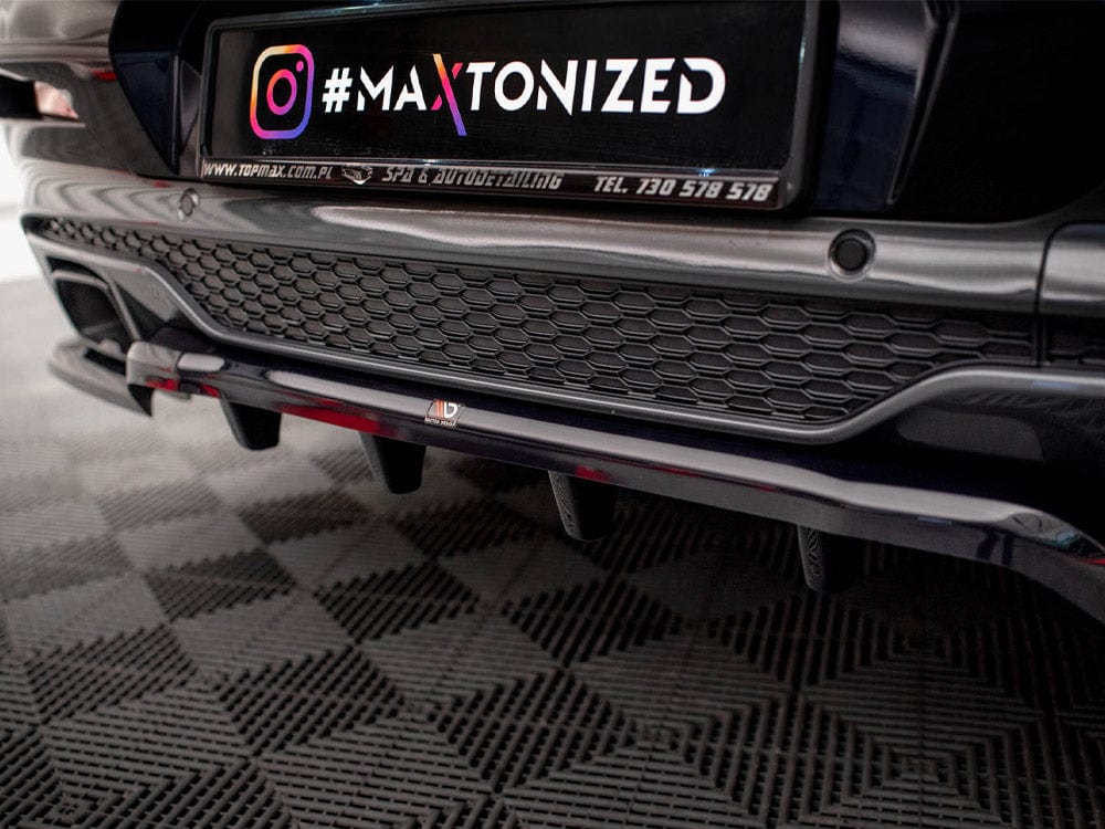 Maxton Design Central Rear Splitter (Vertical Bars) V.2 BMW X4 M-Pack G02 Maxton Design SR