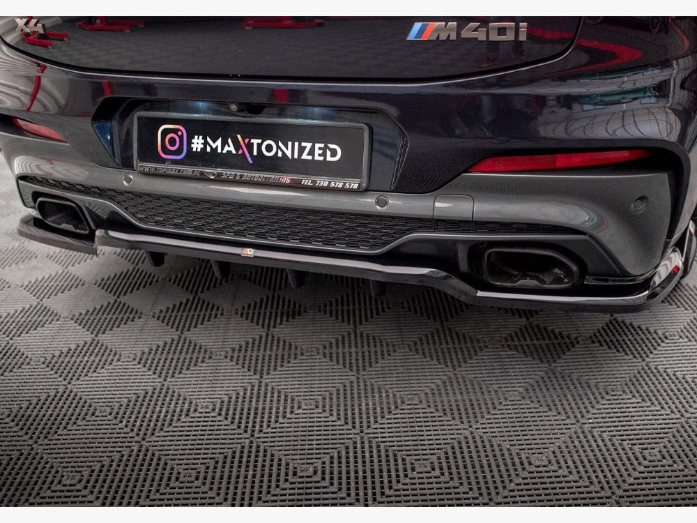 Maxton Design Central Rear Splitter (Vertical Bars) V.2 BMW X4 M-Pack G02 Maxton Design SR