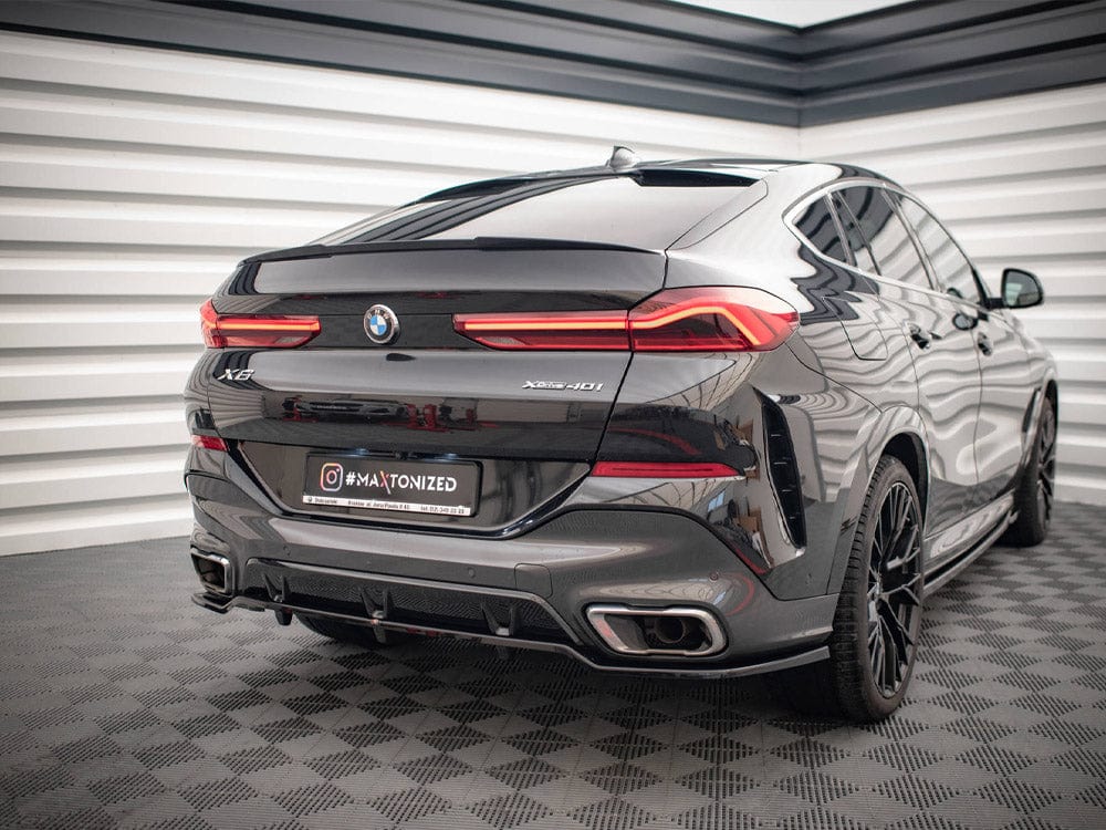 Maxton Design Central Rear Splitter (Vertical Bars) V.2 BMW X6 M-Pack G06 Maxton Design SR