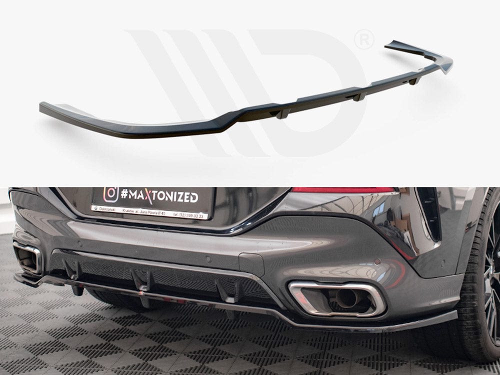 Maxton Design Central Rear Splitter (Vertical Bars) V.2 BMW X6 M-Pack G06 Maxton Design SR