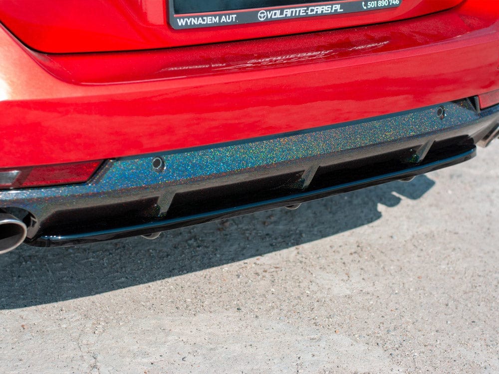 Maxton Design Central Rear Splitter (with Vertical Bars) Peugeot 508 SW MK2 Maxton Design SR