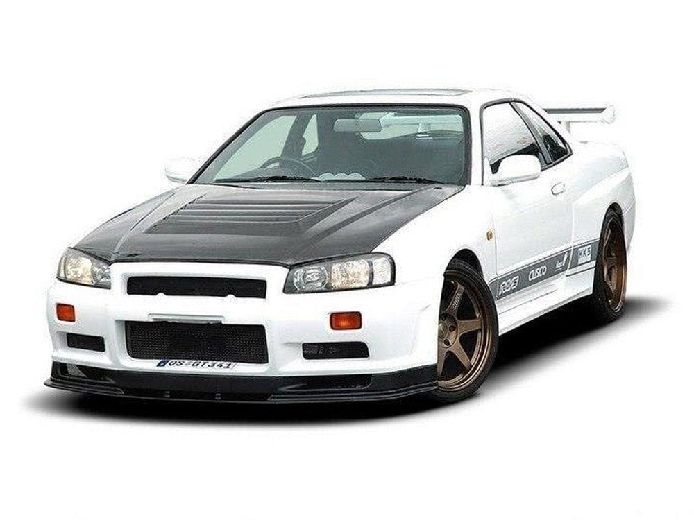 Maxton Design Front Splitter Nissan Skyline R34 GTR (For 2299 Bumper) GTR Look 1998-2002 Maxton Design SR