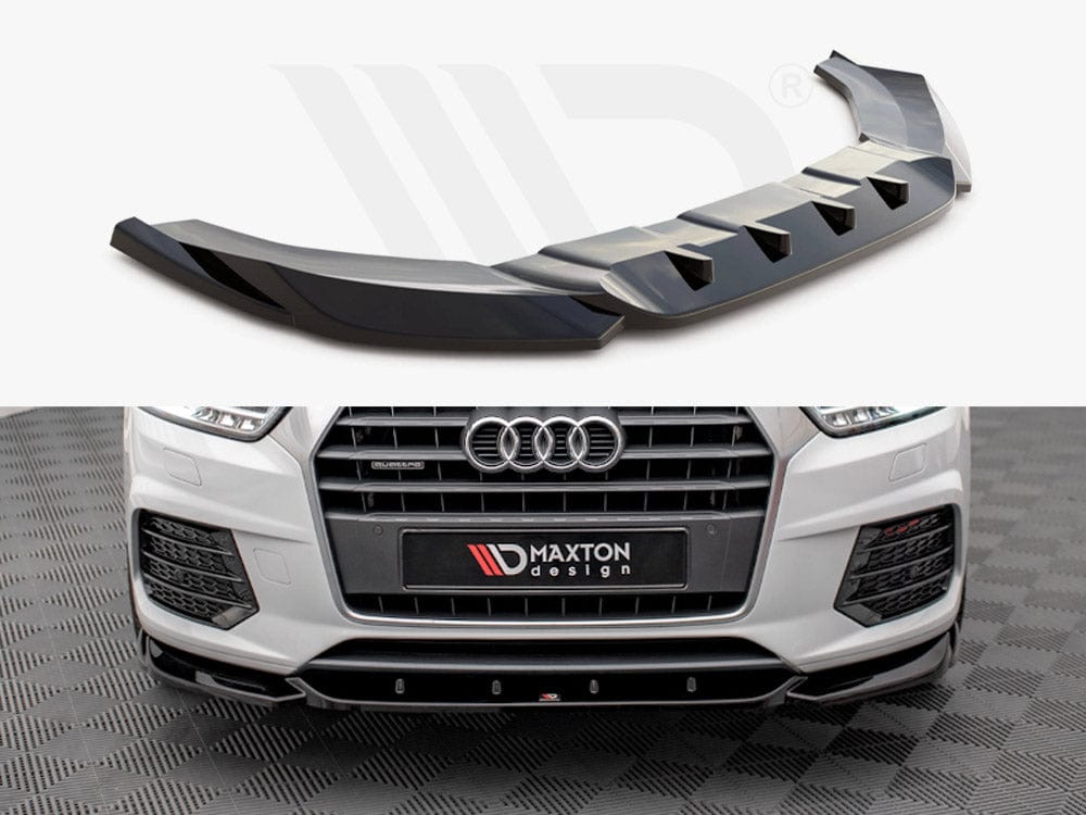 Maxton Design Front Splitter V.1 Audi Q3 8U Facelift 2014-2018 Maxton Design SR