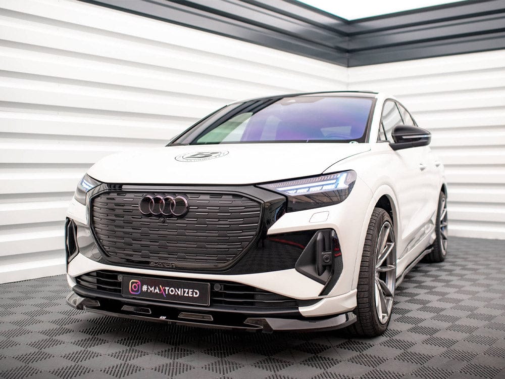 Maxton Design Front Splitter V.1 Audi Q4 e-Tron Sportback Mk1 Maxton Design SR