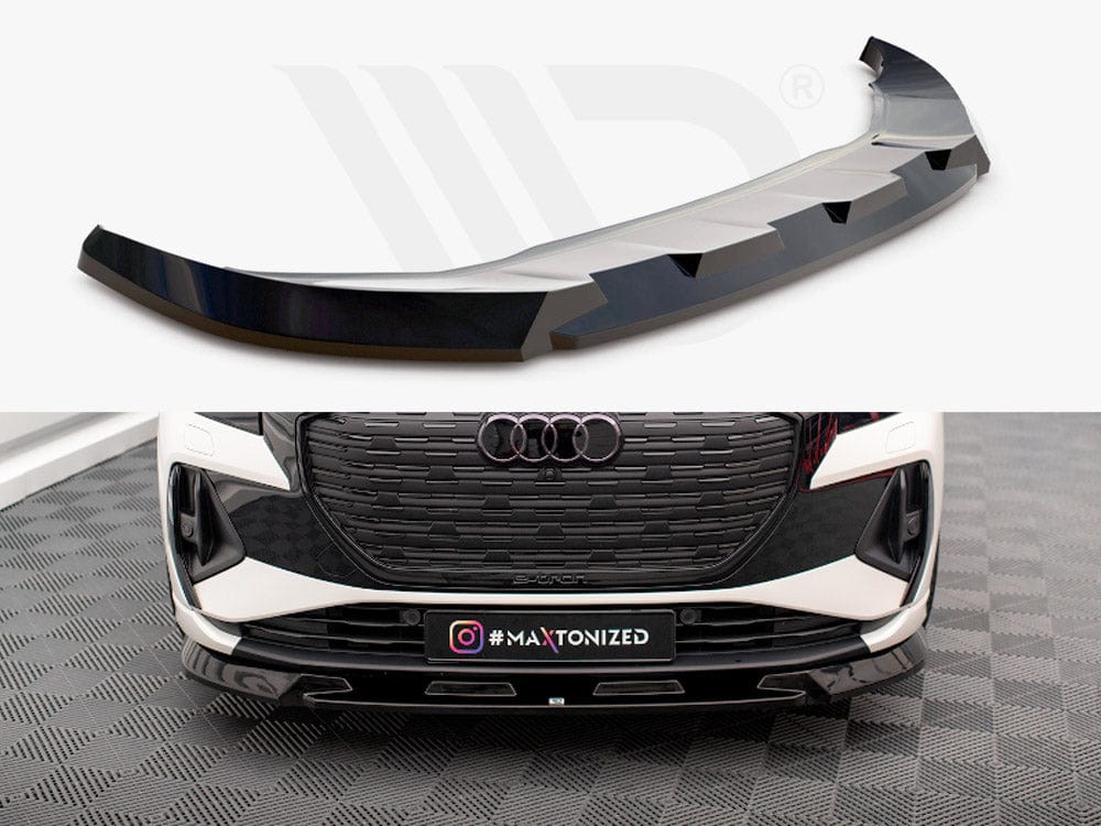 Maxton Design Front Splitter V.1 Audi Q4 e-Tron Sportback Mk1 Maxton Design SR